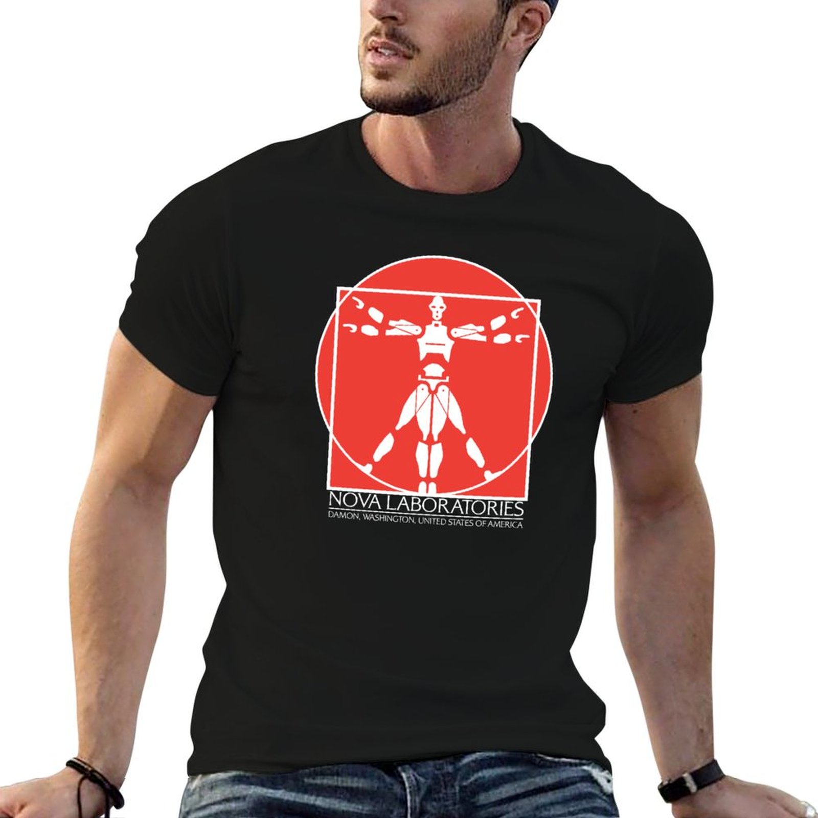 Men'S Fashion Nova - Nova Laboratories Text 02 T-Shirt Fashion