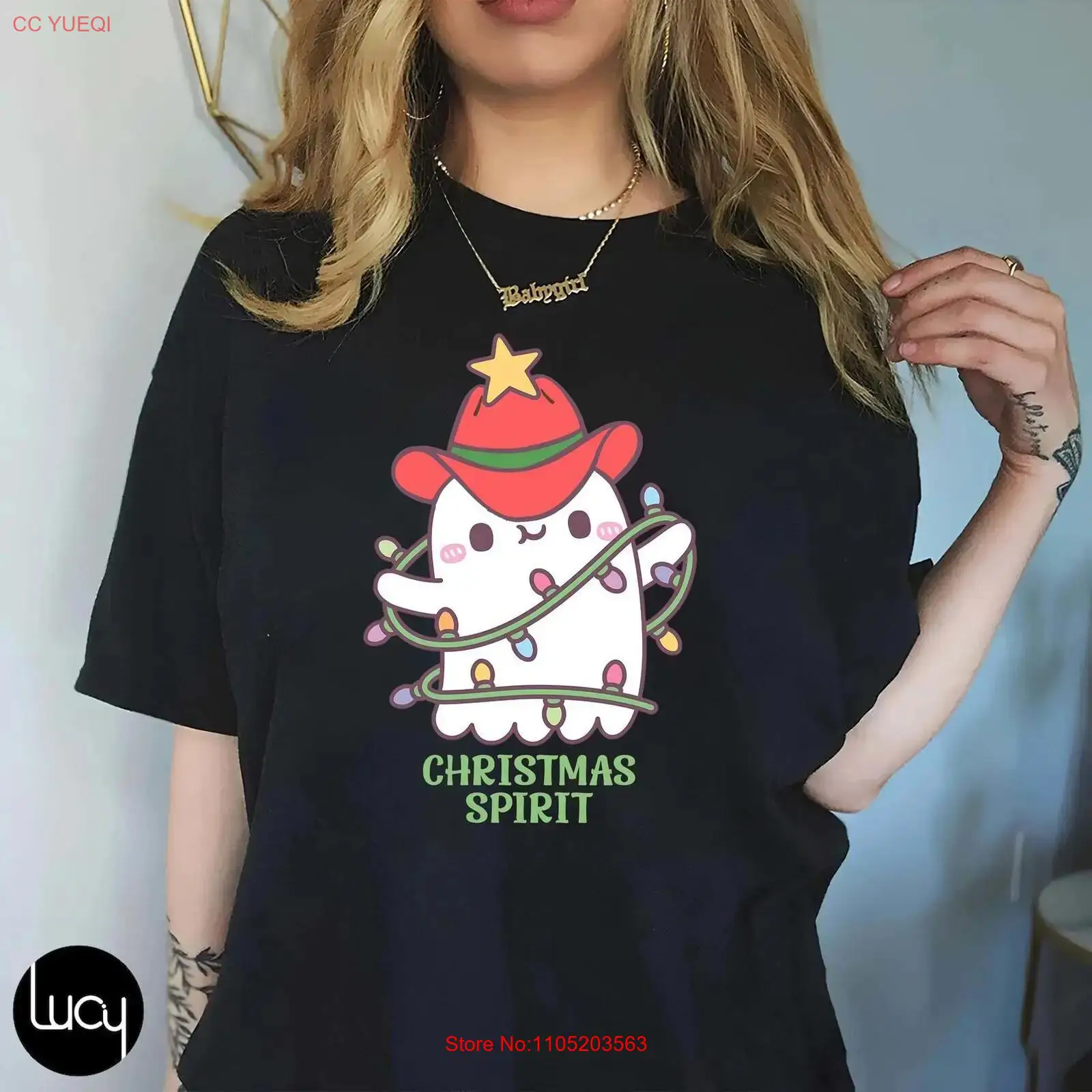 Men'S Fashion Xmas Party - Christmas SpiriT T Shirt Cowboy Boo