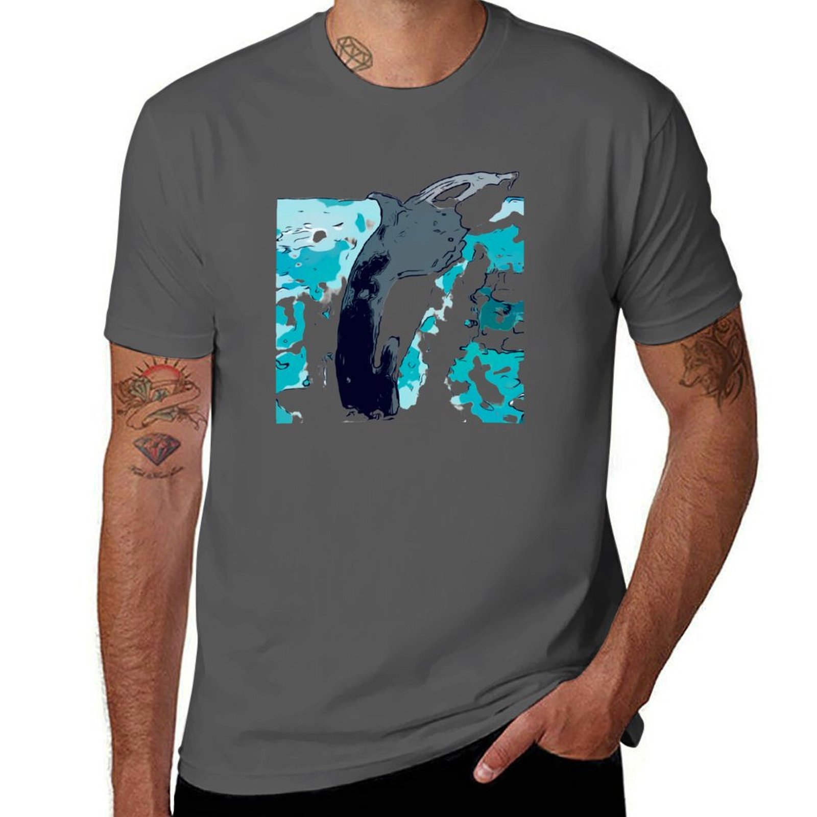 Men'S Fashion Nova - Nova Scotia Whale 2 T-Shirt Casual