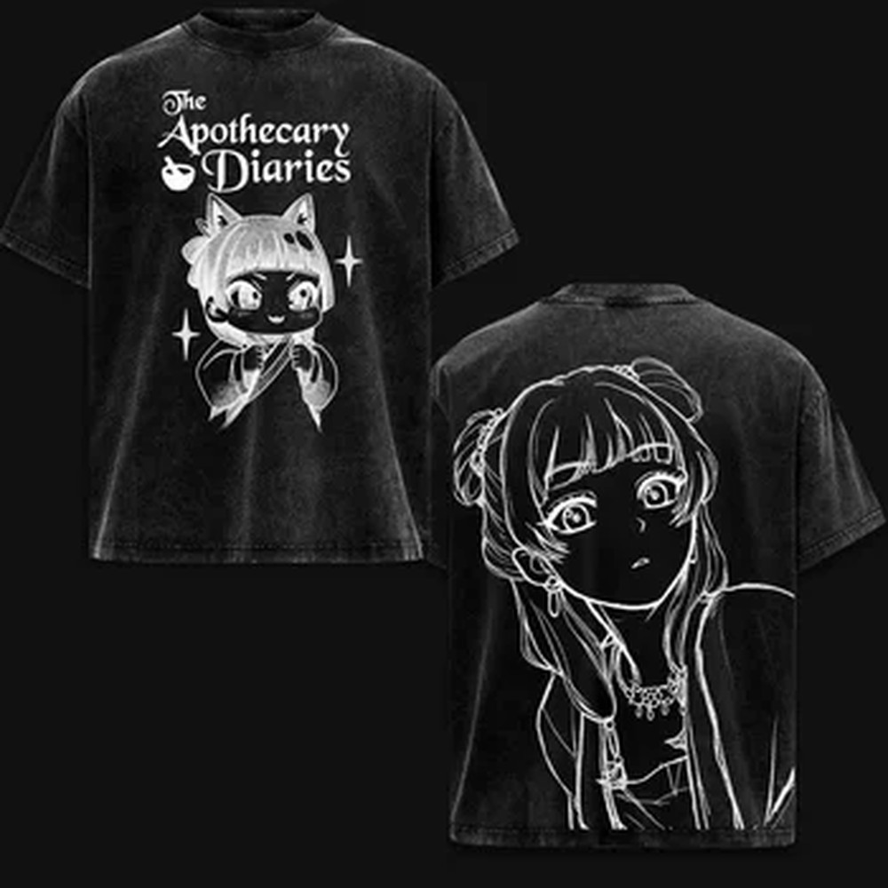 Graphic Tee Oversized - Maomao Lihua Graphic T-shirt The Apothecary