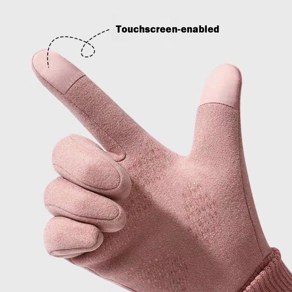 Driving Gloves Leather - Driving Mittens Fleece Lining Cycling Gloves