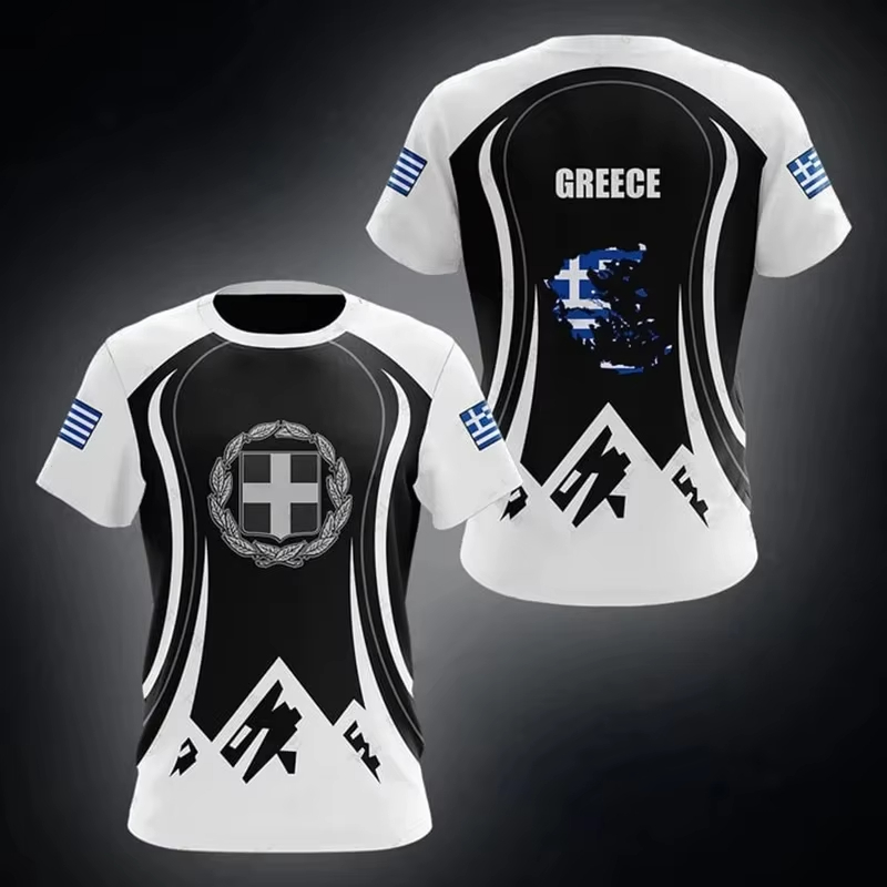 Greece Flag Map 3d Printed T S - Men'S Fashion Greece recension och pris