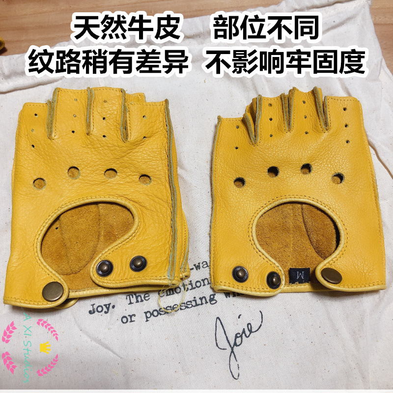 Motorcycle Retro Locomotive Ri - Driving Gloves Leather recension och pris