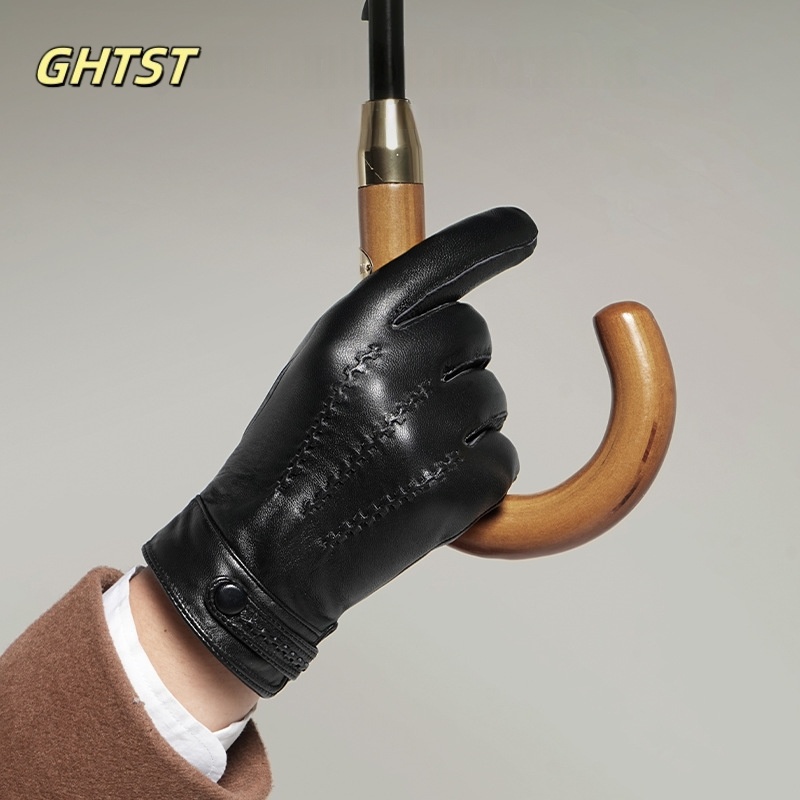 2025 New Men Winter Genuine Le - Driving Gloves Leather recension och pris