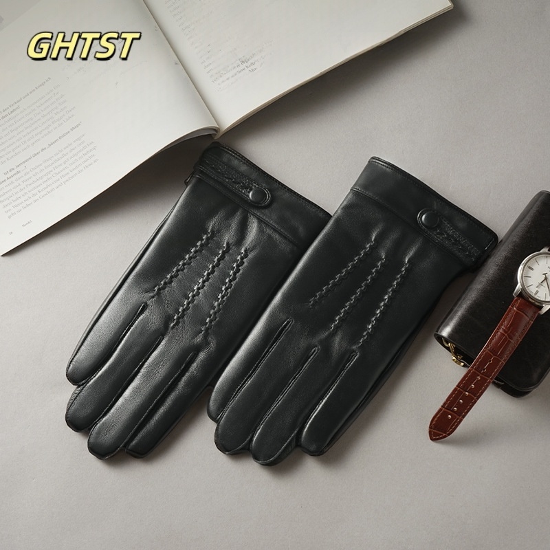 2025 New Men Winter Genuine Le - Driving Gloves Leather recension och pris
