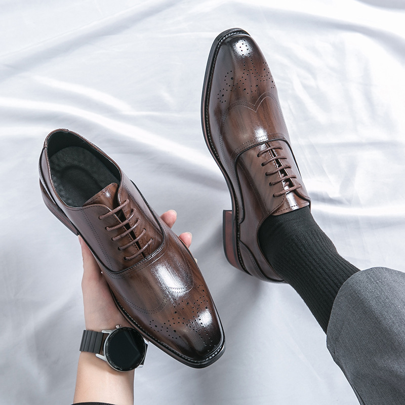 Classic Italy Pointed Toe Leat - Oxford Shoes Brogue recension och pris