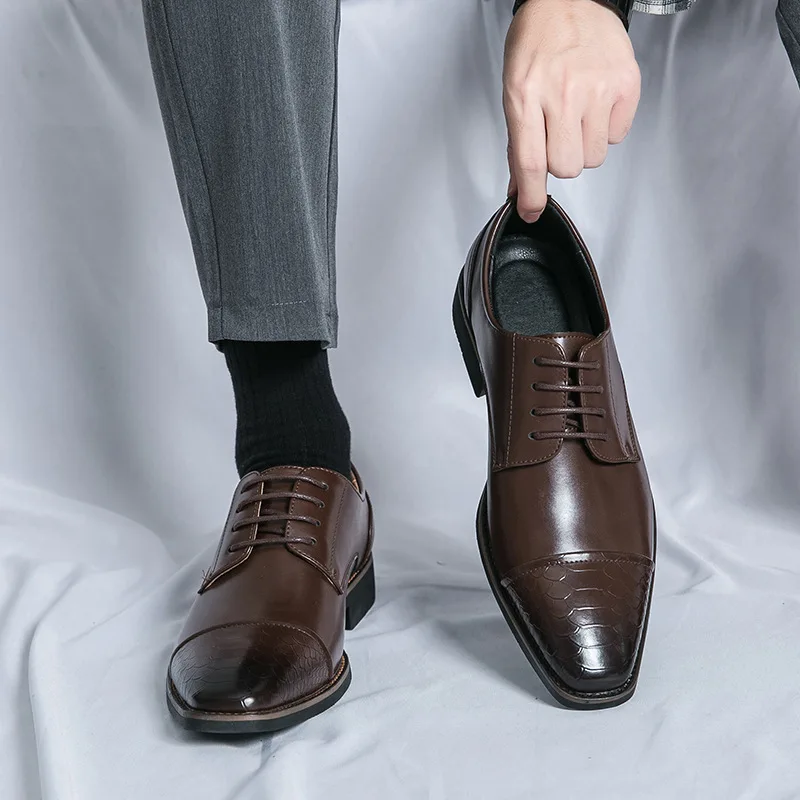 Classic Italy Pointed Toe Leat - Oxford Shoes Brogue recension och pris
