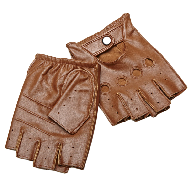 High Quality Man's Half Finger - Driving Gloves Leather recension och pris