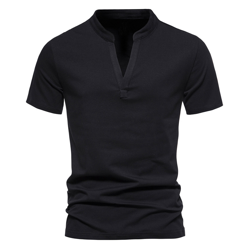 QICHE Men V Neck Short Sleeve  - Men'S Fashion V Neck T Shirts recension och pris