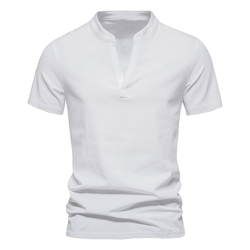 QICHE Men V Neck Short Sleeve  - Men'S Fashion V Neck T Shirts recension och pris