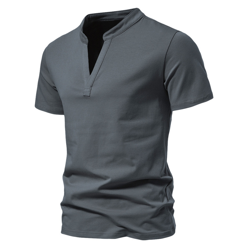 QICHE Men V Neck Short Sleeve  - Men'S Fashion V Neck T Shirts recension och pris