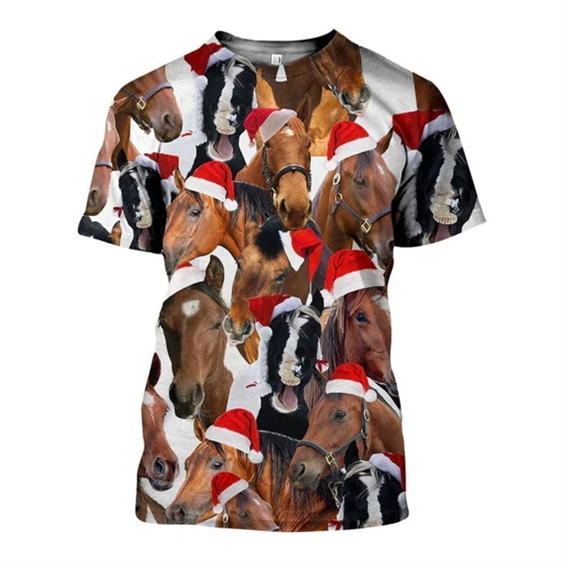 New 3D Xmas Animals Funny T Sh - Mens Xmas Fashion recension och pris