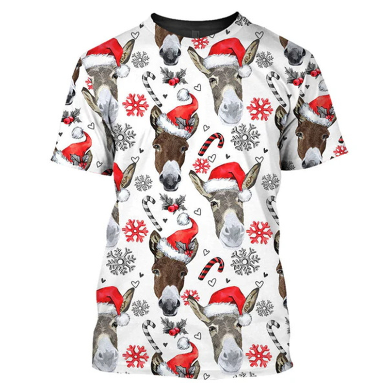 New 3D Xmas Animals Funny T Sh - Mens Xmas Fashion recension och pris