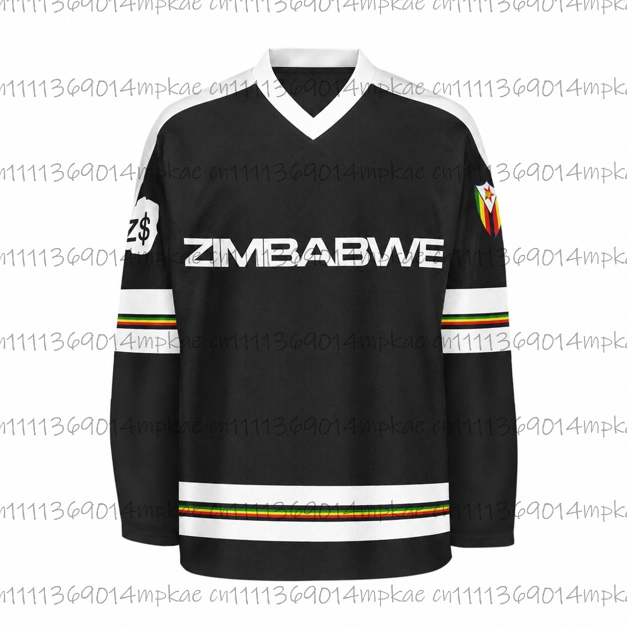 Men's Zimbabwe Printed V-Neck  - Men'S Fashion V Neck T Shirts recension och pris