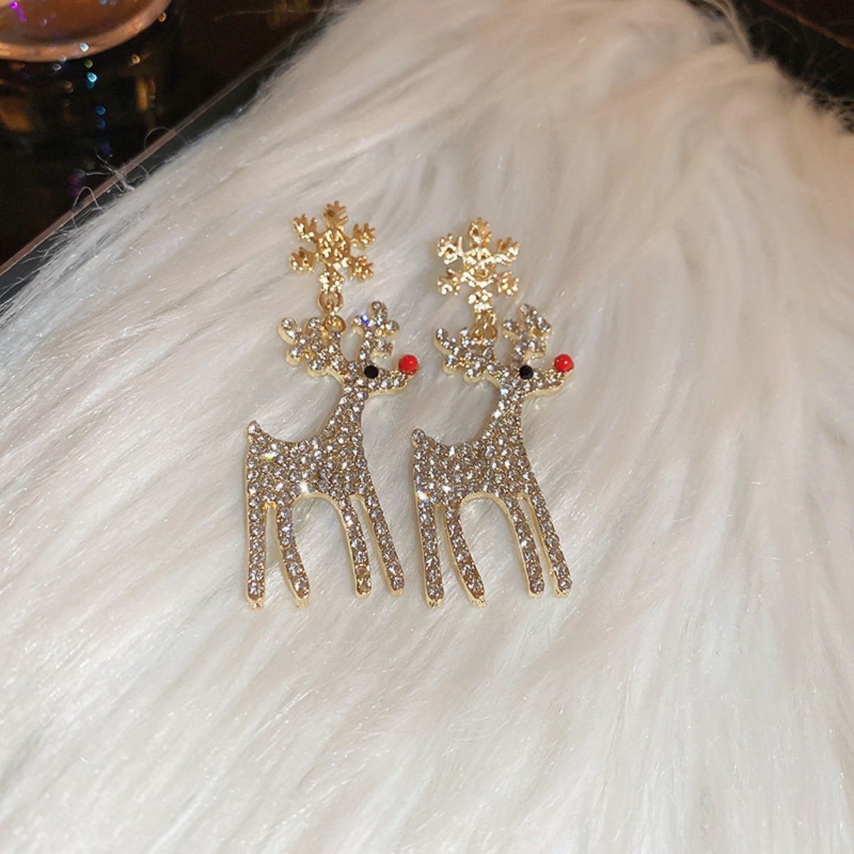 Xmas Holiday Deer Drop Earring - Mens Xmas Fashion recension och pris