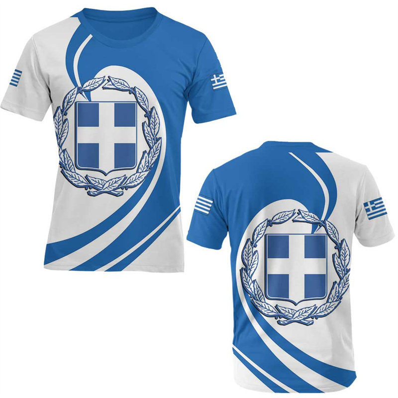 Greece Flag Map 3d Printed T S - Men'S Fashion Greece recension och pris