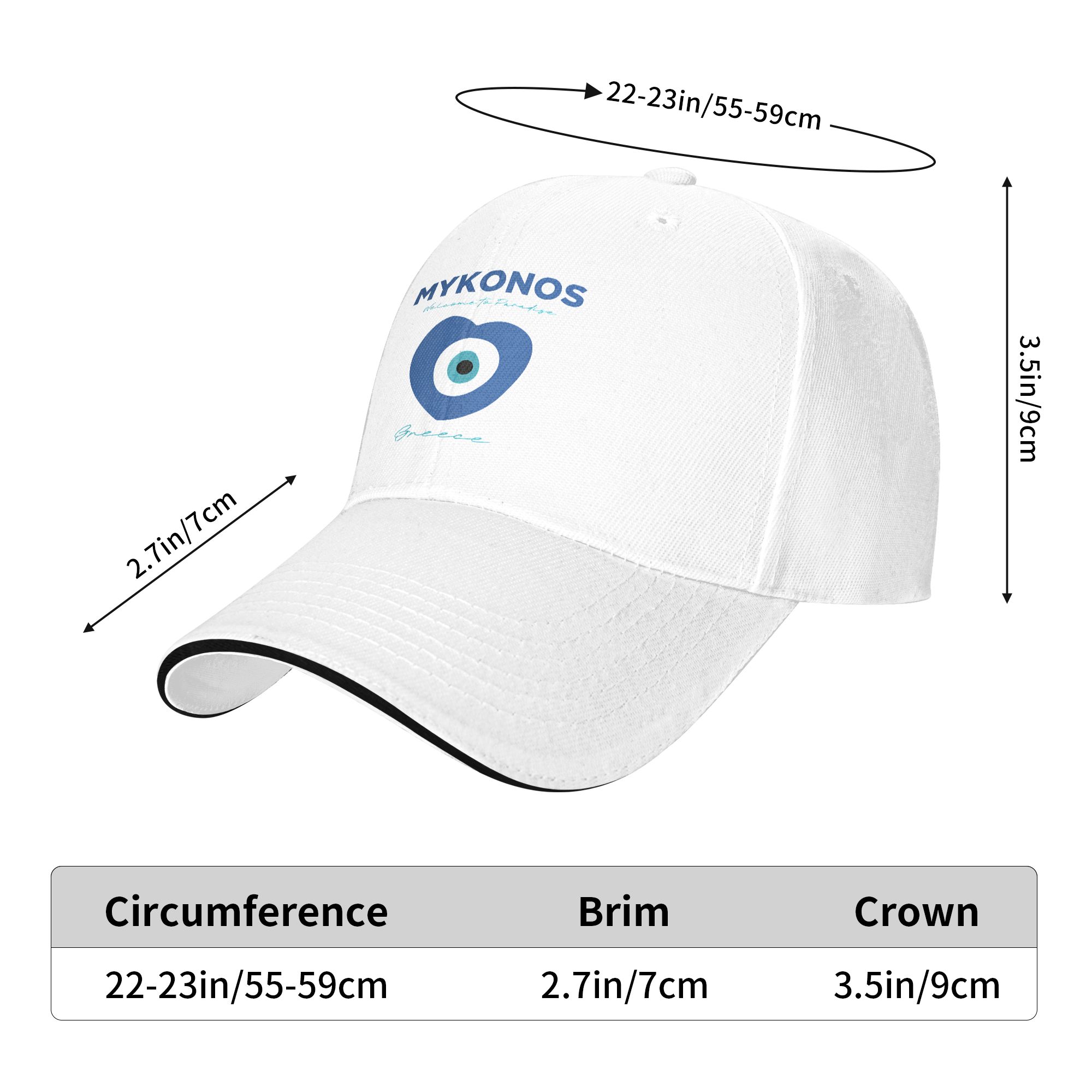 MYKONOS-GREECE Sun Baseball Ca - Men'S Fashion Greece recension och pris