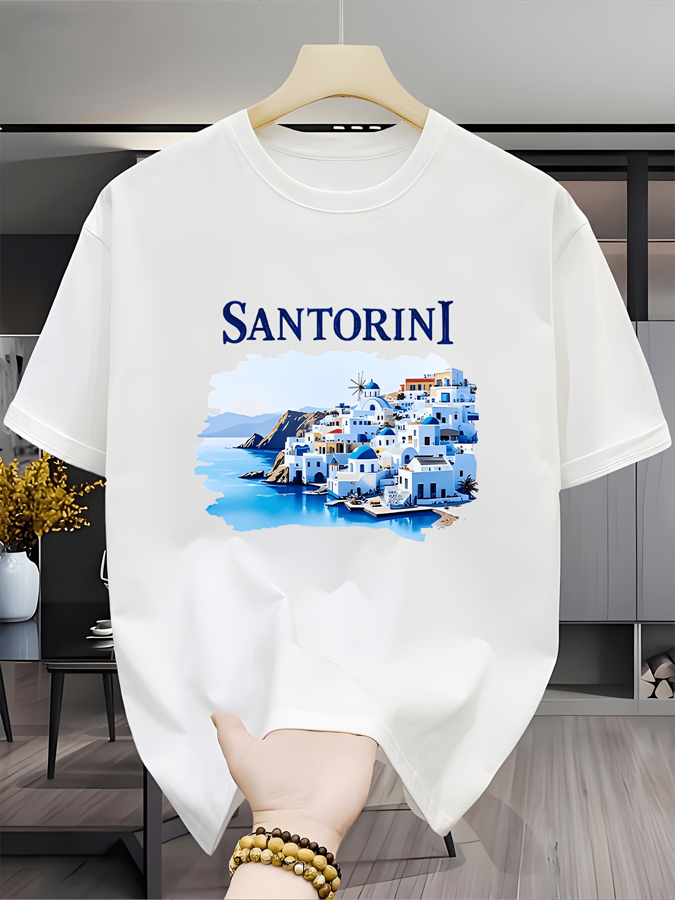 Vintage Santorini Greece Lands - Men'S Fashion Greece recension och pris