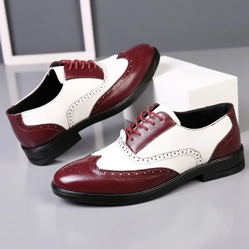 Mixed Colors Mens Dress Shoes  - Oxford Shoes Brogue recension och pris