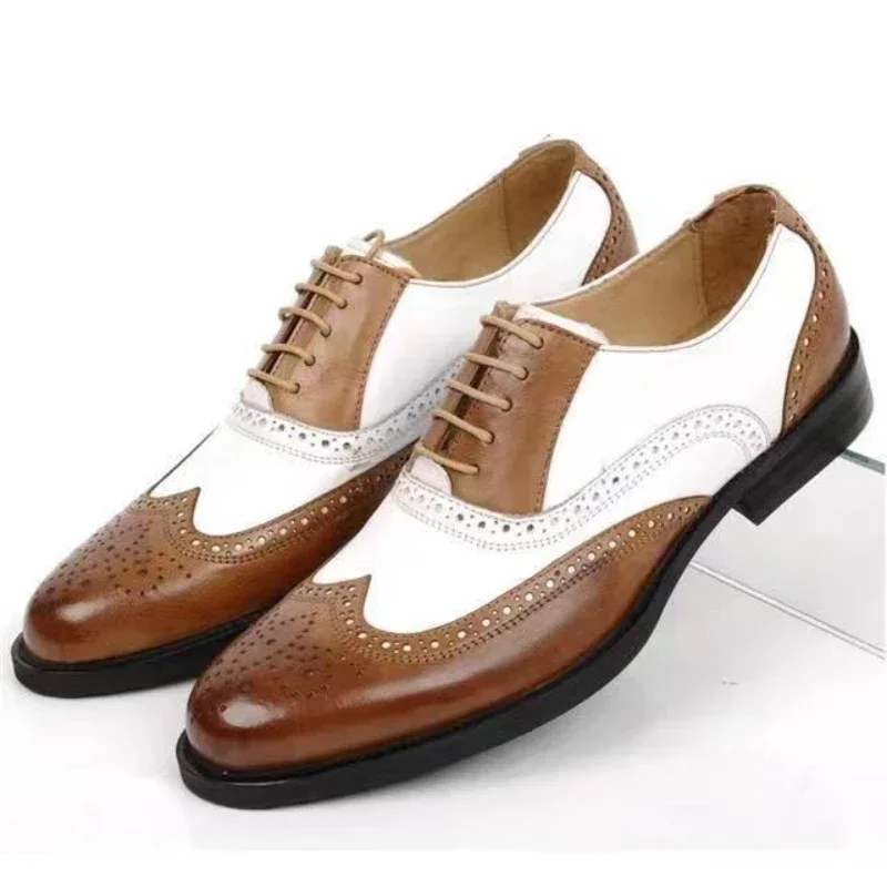 Mixed Colors Mens Dress Shoes  - Oxford Shoes Brogue recension och pris