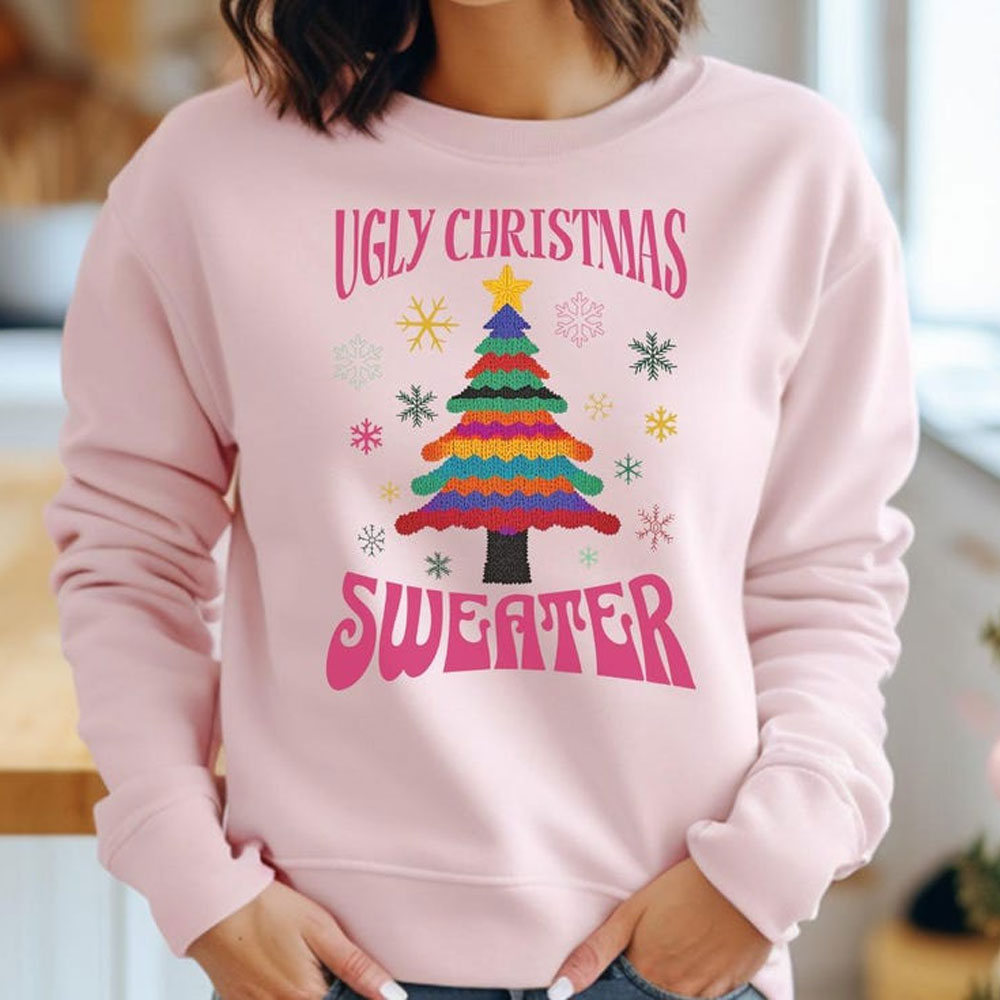 Ugly Christmas Sweater Tree Sw - Mens Xmas Fashion recension och pris