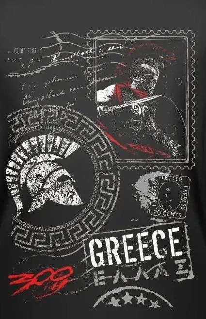 Greece Sparta 300 Warrior T-Sh - Men'S Fashion Greece recension och pris