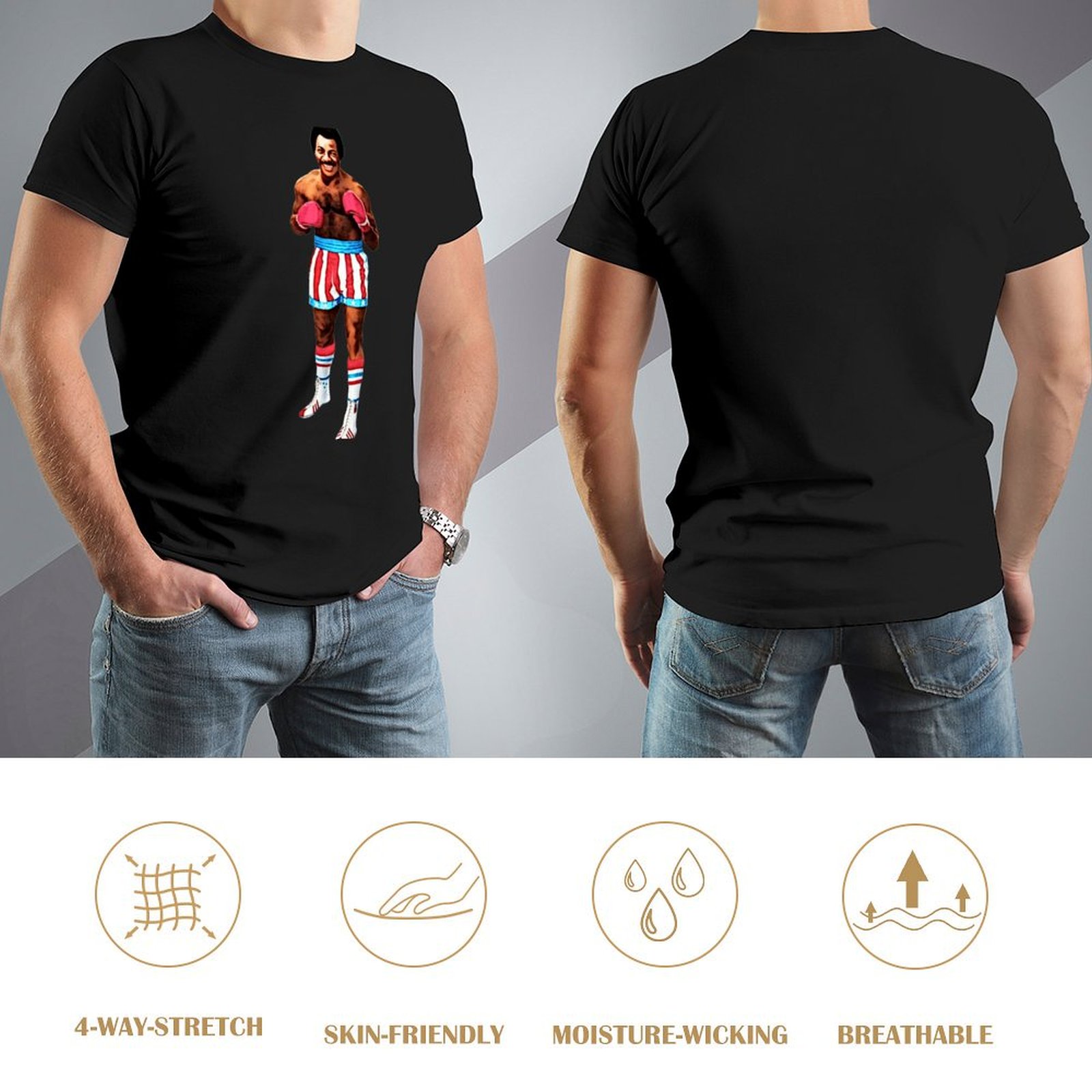 Carl Weathers Apollo Creed T-S - Men'S Fashion For Hot Weather recension och pris