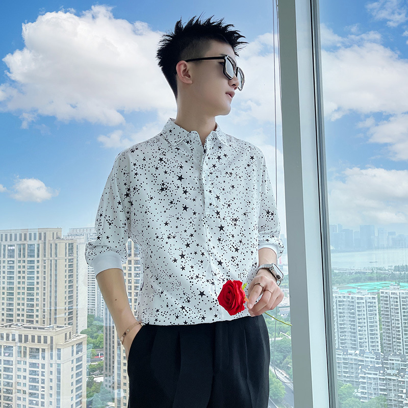 Men's Artistic Starry Flower P - Men'S Fashion For Hot Weather recension och pris