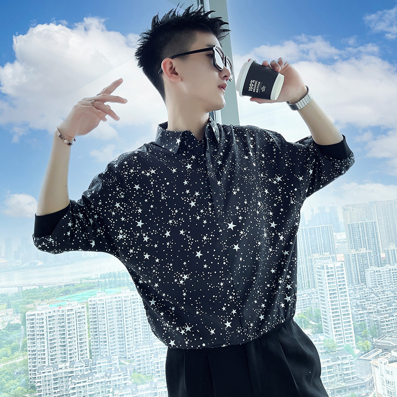 Men's Artistic Starry Flower P - Men'S Fashion For Hot Weather recension och pris