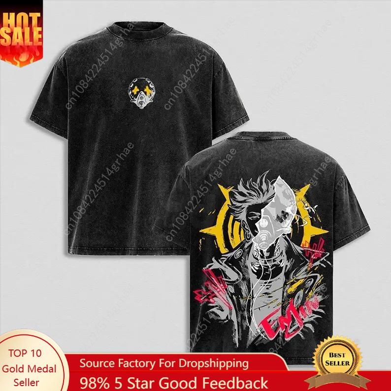 Gachiakuta Vintage Anime Washe - Graphic Tee Oversized recension och pris