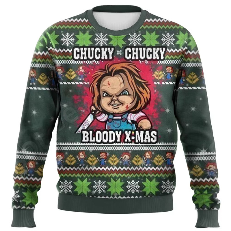 Fashion Chucky Graphic Ugly Ch - Mens Xmas Fashion recension och pris