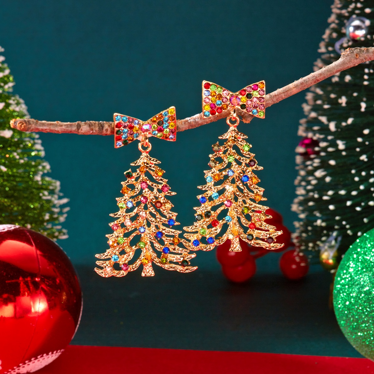 Xmas Holiday Drop Earrings Col - Mens Xmas Fashion recension och pris