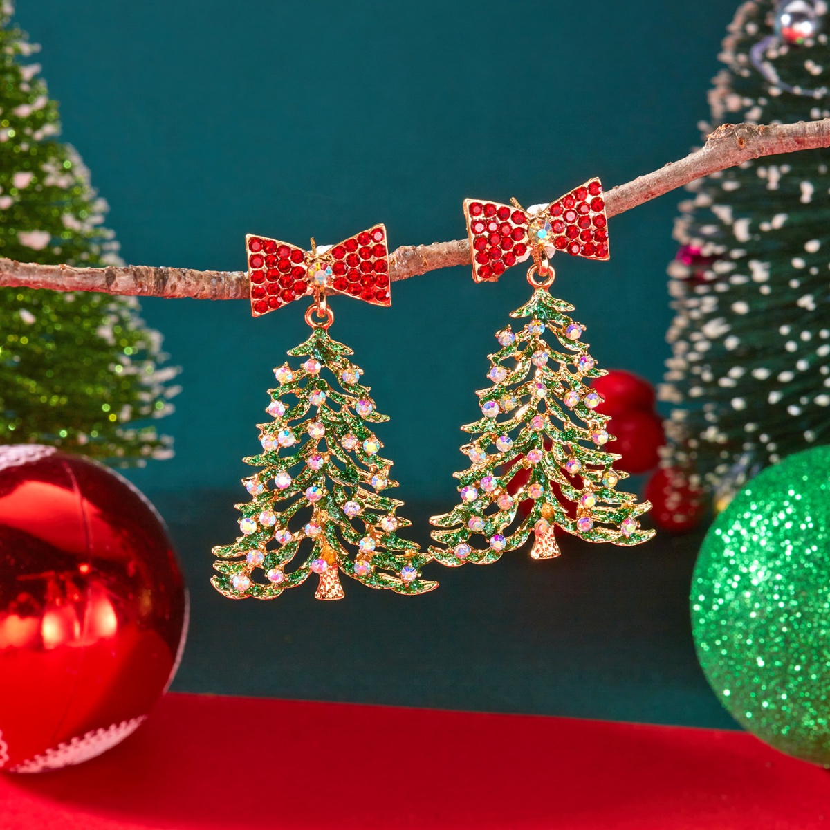 Xmas Holiday Drop Earrings Col - Mens Xmas Fashion recension och pris