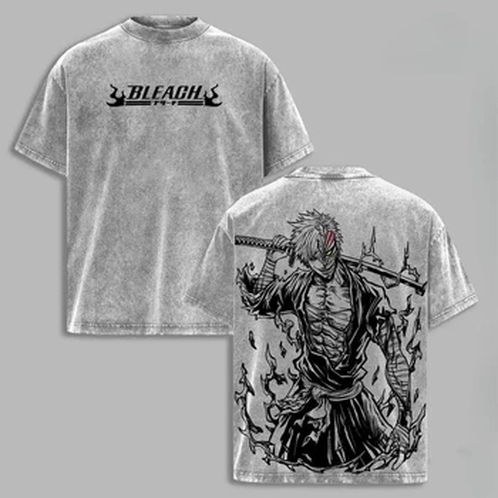 Vintage Washed Manga BLEACH Ic - Graphic Tee Oversized recension och pris