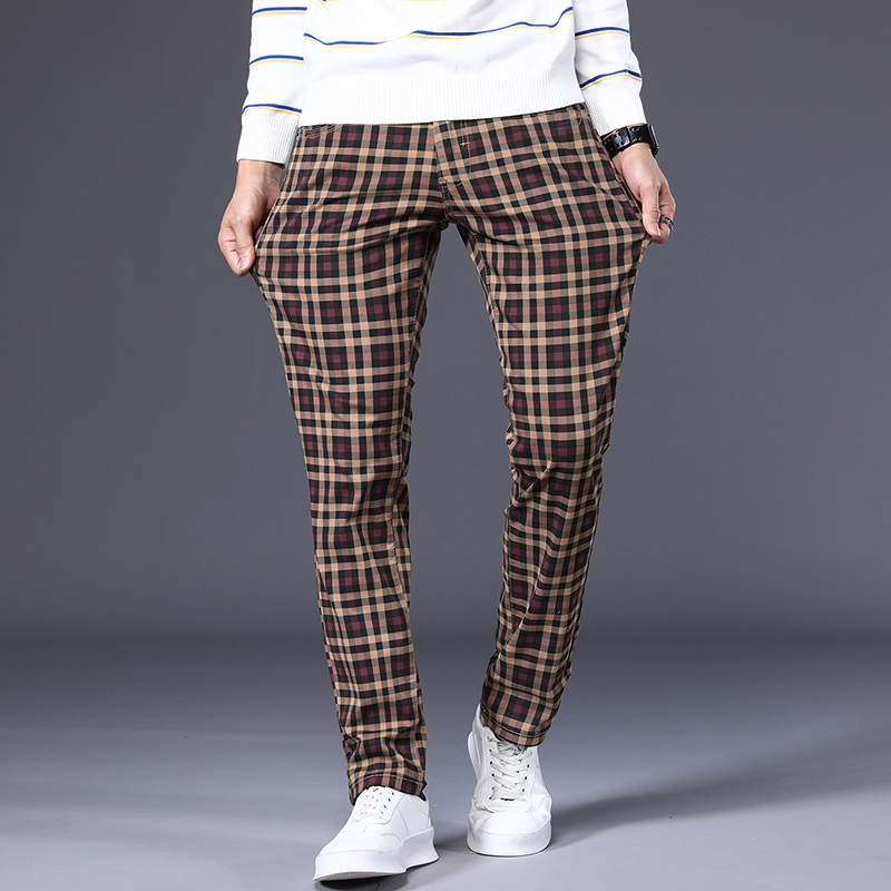 6 colors classic plaid casual  - Mens Fashion Young recension och pris
