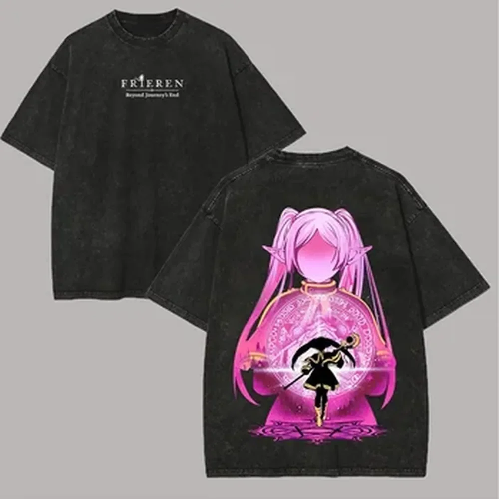 Anime Cute Frieren Graphic T-s - Graphic Tee Oversized recension och pris