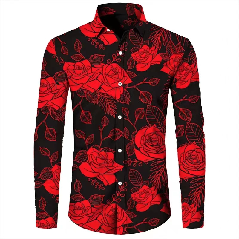 Fashion Flowers 3D Print Men's - Men'S Fashion 2025 recension och pris
